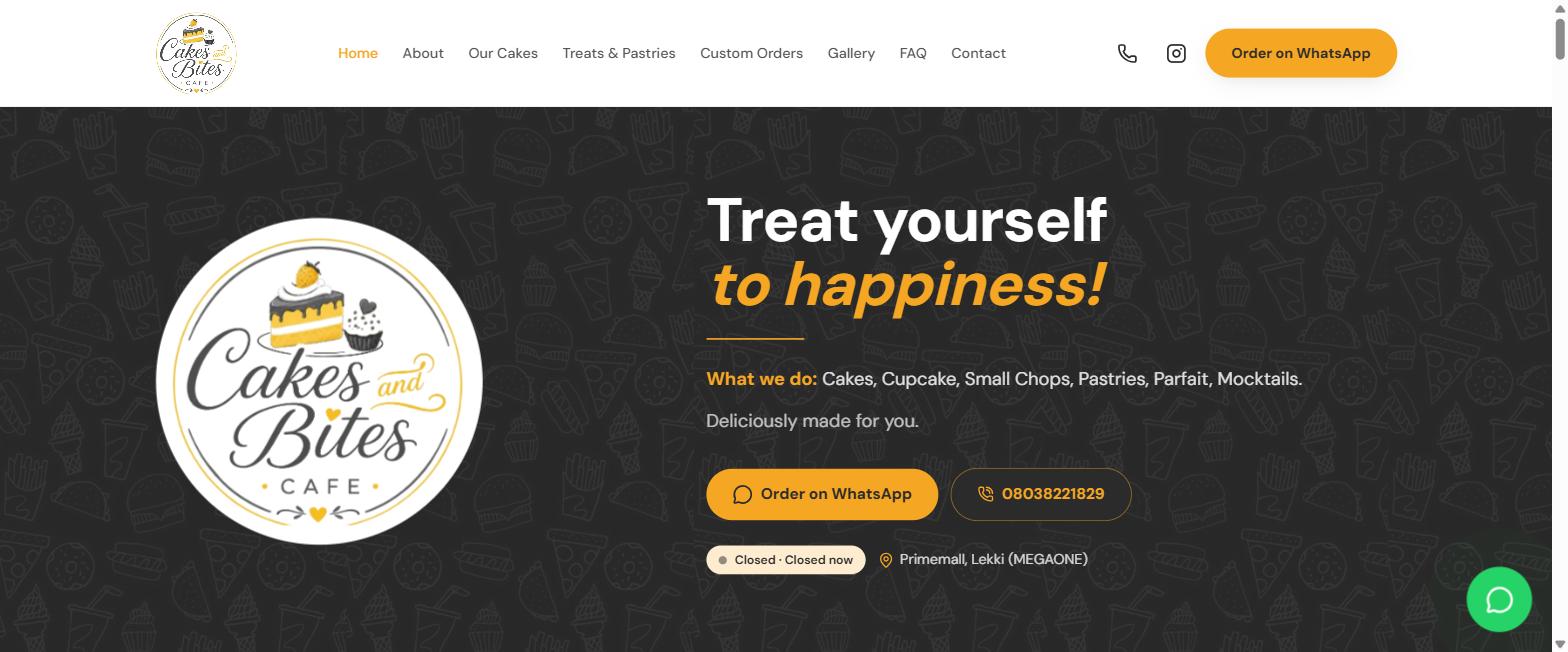 Giving a home bakery an actual home online